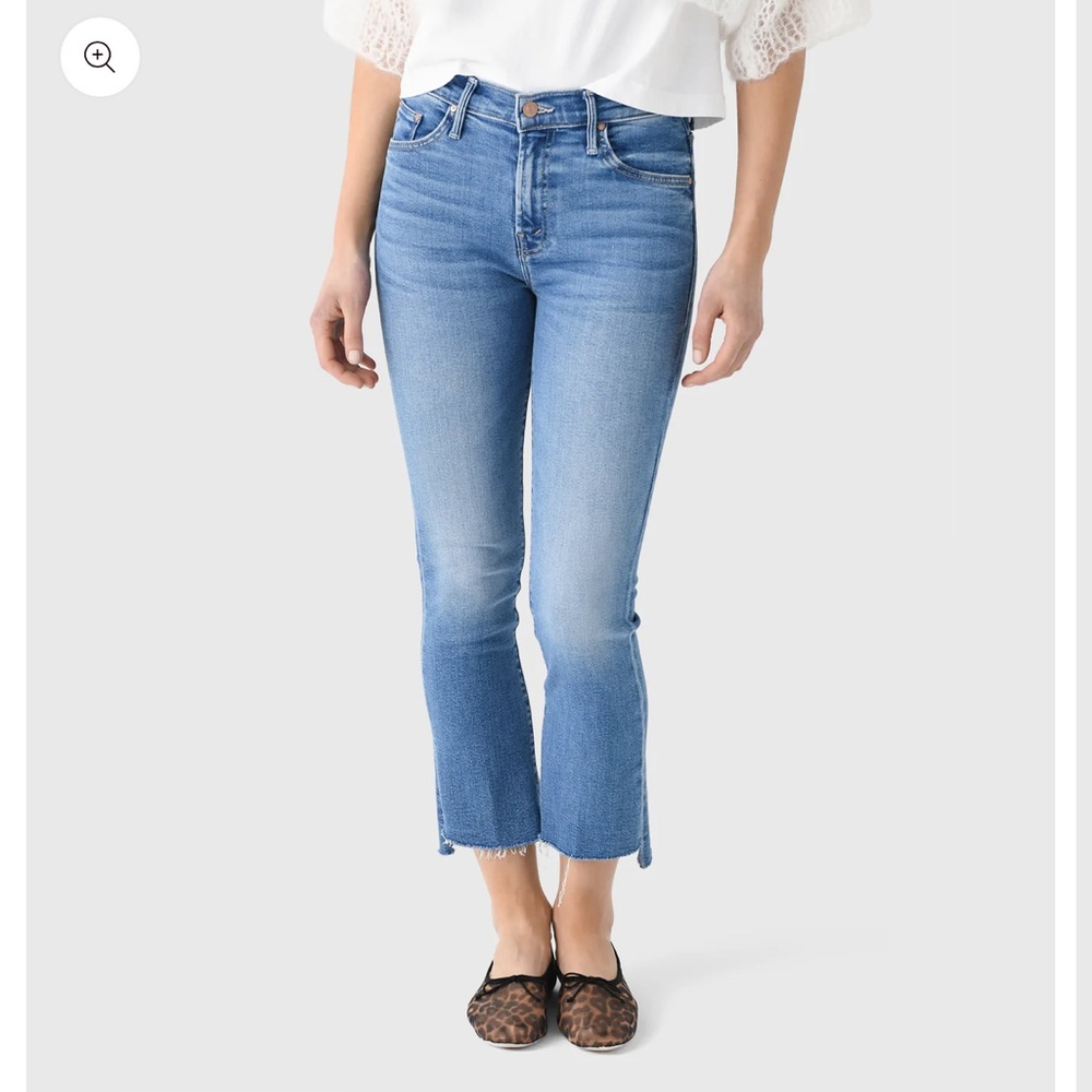 MOTHER The Insider Crop Step Fray Jean